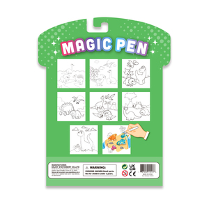 <span class=keywords><strong>Livre</strong></span> de coloriage magique à l'eau Dinosaures - Les images apparaissent lorsqu'elles sont mouillées, disparaissent lorsqu'elles sont sèches, ensemble d'art aquatique réutilisable avec stylo, idéal pour les tout-petits en voyage - Product Image 3