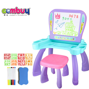 Eğitim öğrenme 2 in 1 projeksiyon çizim masası çocuk oyuncakları projektör yazı tahtası - Product Image 5