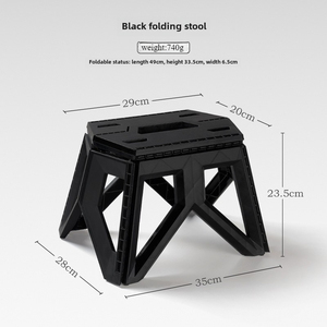 Wholesale Outdoor Portable <b>Folding</b> <b>Stool</b> Plastic Camping Seat High Load Bearing Small Chair Fishing Beach Picnic - Product Image 2