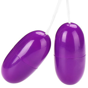 ไข่สั่นคู่สีม่วง ชาร์จผ่าน USB ของเล่นกระตุ้นสำหรับผู้หญิง - Product Image 2