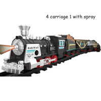 Nouvel Arrivage 2026 : Ensemble de Jouets Train à Vapeur Électrique avec Vapeur Réelle, Son et Lumière, Circuit Ferroviaire en Plastique Haut de Gamme pour Enfants – Idéal Cadeau