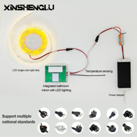 Interrupteur miroir à capteur tactile avec affichage numérique |   Variateur de lumière à capteur tricolore 12V |   Minuteur anti-buée 60W IP21 |   OEM ODM XSL