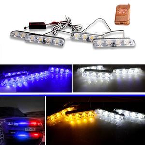 Lumières stroboscopiques <span class=keywords><strong>Led</strong></span> 16LED Auto Flash Stroboscopes rouge et bleu lampe stroboscopique feu de signalisation de stationnement lampe d'avertissement d'urgence <span class=keywords><strong>12V</strong></span> 24V - Product Image 6