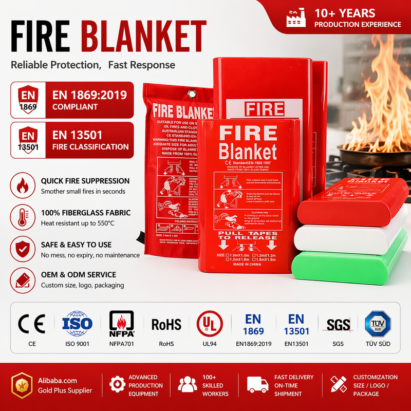 Emergency Fire Blanket for Home Kitchen
