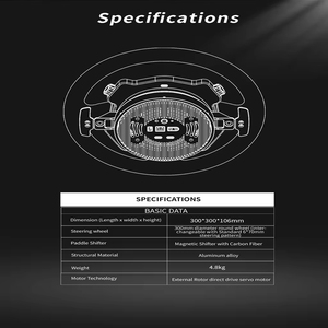 Volante de Carreras <span class=keywords><strong>CAMMUS</strong></span> C12 con Base de Accionamiento Directo y Pedales para Juegos de PC - Product Image 3