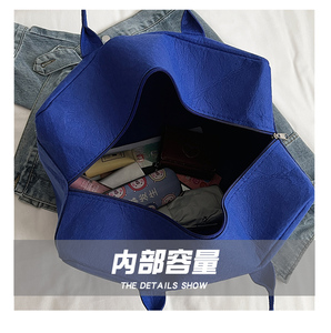 Hot bán biểu tượng tùy chỉnh thân thiện với môi cảm thấy Túi du lịch mua sắm Túi tote - Product Image 5