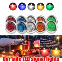 12V 3LED 3/4 \ "LED Side Marker Light Chrome Lámpara de liquidación para camión Autobús Remolque Auto Luces Traseras Accesorio