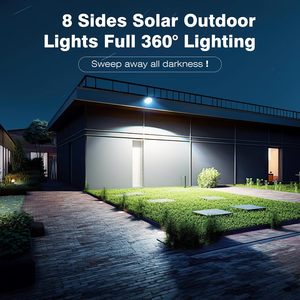 Reflector LED Solar de 168 LED, 6500K, IP66 Impermeable, con Sensor de Movimiento, Encendido/Apagado Automático, Iluminación Exterior para Jardín, Piscina, Patio - Product Image 3