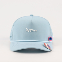 Club Company Custom Sport Waterdichte 5-Panel Magnetische Baseball Cap Hydro Ademend Touw USA Golf Petten met PVC Logo Gorras