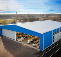 Fabricant expérimenté de structures en acier préfabriquées sur mesure pour ateliers industriels et entrepôts