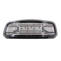Big Horn Glossy Black Packaged Grille+Shell Fit for Dodge Ram 1500 2013-2018