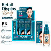 Crème BB mate Seven Girl, fond de teint liquide waterproof, contrôle du sébum, correcteur de imperfections, longue tenue, couvrance totale