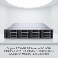 Serveur R760XD2 2U avec processeur Intel Xeon 2,6 GHz, interface disque SATA, disque dur 1 To, 32 Go de mémoire DDR4, montable en rack