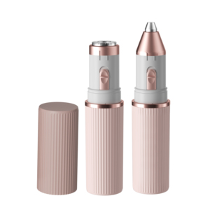 Recortador de cejas eléctrico para mujer, afeitadora portátil 2 en 1, depiladora indolora con forma de lápiz labial para pinzas faciales para el hogar - Product Image 1