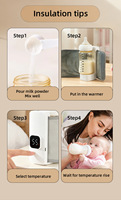 Chauffe-lait sans fil rechargeable, chauffe-biberon portable pour les voyages, l'hiver et l'extérieur