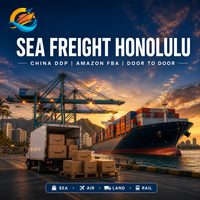Transport maritime de la Chine à Honolulu, HI, DDP, dédouanement, livraison porte-à-porte, service logistique Amazon FBA, transitaire