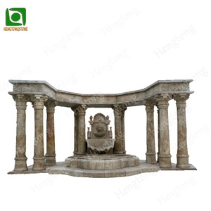 Hochwertiger Weißer Marmor Außendekoration Griechische 3-Göttinnen Stein-Wasserbrunnen - Product Image 6