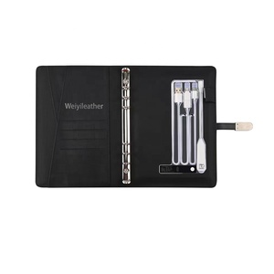 Quà tặng doanh nghiệp tùy chỉnh led chiếu sáng logo A5 Kích thước tổ chức sự kiện chương trình nghị sự 8000mAh sạc không dây ngân hàng điện nhật ký máy tính xách tay với USB - Product Image 6