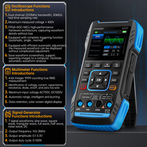 <span class=keywords><strong>Osciloscopio</strong></span> Digital <span class=keywords><strong>de</strong></span> <span class=keywords><strong>Bolsillo</strong></span> Fnirsi 2C23T, Generador <span class=keywords><strong>de</strong></span> Señales, Multímetro, Doble Canal, 3 en 1, 10MHZ*2, 50MS/s, <span class=keywords><strong>Osciloscopio</strong></span> Portátil - Product Image 2