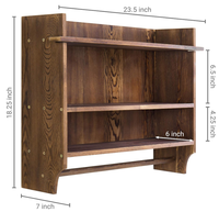 Étagère flottante moderne en bois pour salle de bain, porte-serviettes, porte-papier toilette, rangement mural multifonctionnel, couleur et taille personnalisables