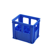 Caisses de rangement en plastique pour bière, empilables, recyclables, écologiques, perforées et épaissies, boîtes de rangement pour 12 bouteilles