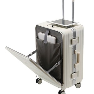 กระเป๋าเดินทางขนาด 20 นิ้ว ล้อหมุนได้ ทนทาน ใช้ได้ทั้งชายและหญิง พร้อมกุญแจรหัส สำหรับการเดินทางพักผ่อน ลายทาง - Product Image 5