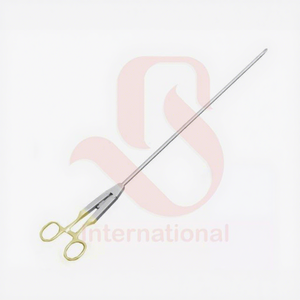 Porte-aiguille laparoscopique en acier inoxydable Bisons International, forceps de type O, pointe courbée, instrument chirurgical réutilisable, CE - Product Image 1