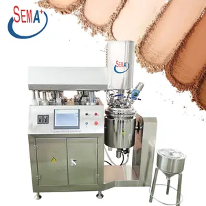 Hair Removal Wax Vacuum Emulsifying Mixer Body Cream Homogeneous Paste Emulsifying Cosmetics Making Machine