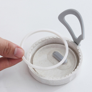 Campione gratuito portatile paglia di grano zuppa di plastica cereali <span class=keywords><strong>colazione</strong></span> tazza e cucchiaio Set con coperchio - Product Image 6