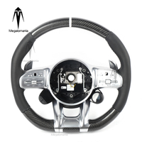 Volante de Fibra de Carbono Compatible con Mercedes Benz Clase A, B, E, GLA, CLA, GLC, GLS, GLE, Clase C W205, W204, W206, Actualización del Modelo Antiguo al Nuevo