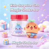 Nouvelle Arrivée Jeu de Société Magic Shake Jar Surprise Blind Box Poupée Mignonne Aléatoire Extensible à l'Eau pour Cadeau de Fête Enfant