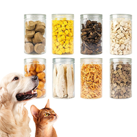 Nouveaux friandises pour animaux de compagnie lyophilisées naturelles, en vrac, riches en protéines, avec plusieurs saveurs, universels pour chats et chiens