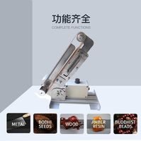 Compact Fixed Angle Electric Belt Sander with 775 Motor for Knife Sharpening and Precision Polishing (Plug-in Power)