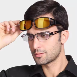 Gafas Protectoras de Visión Nocturna para Conducir de Noche, Modelo 2025, Nuevas, con Espejo Antiviento Amarillo y Visión Nocturna - Product Image 5