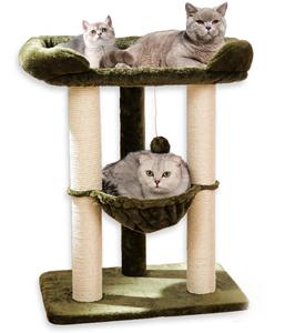 Torre para Gatos Pequeña y Estable Starmon, Poste Rascador para Gatos con Hamaca - Product Image 1