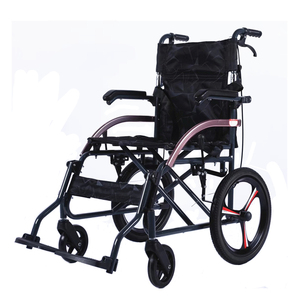 Silla de <span class=keywords><strong>ruedas</strong></span> plegable de aluminio, para transporte manual, ligera, barata, venta directa de fábrica - Product Image 6