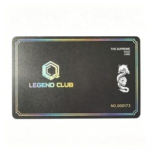 Cartes de membre VIP personnalisées avec estampage à chaud 3D en PVC pour clubs haut de gamme, hôtels et commerces de luxe - Product Image 3
