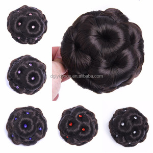 WE04 Vente Chaude <span class=keywords><strong>Chignon</strong></span> de Mariée Disque en Soie Fibre Haute Température Mate Ornement Cheveux Pince Carte Boucles Bouton 9 Fleurs pour <span class=keywords><strong>Mariage</strong></span> - Product Image 2