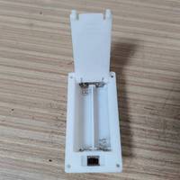 Support de batterie ABS blanc 2AAA avec interrupteur intégré, boîtier environnemental 220V pour jouets