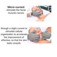 Appareil de massage micro-courant portable pour les mains, avec prise EU/UK/JP, pour raffermissement cutané, anti-rides, rajeunissement de la peau et drainage lymphatique