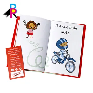 Stampa a colori personalizzata immagine per bambini apprendimento precoce lettura libri libri di educazione di storie per bambini libro con copertina rigida