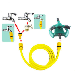 Aspersores de Jardín Rotatorios de Tres Brazos, Rociador de Agua Automático de 360 Grados, Sistema de Riego Rotatorio, Soporte para Halloween, Arroseur - Product Image 3