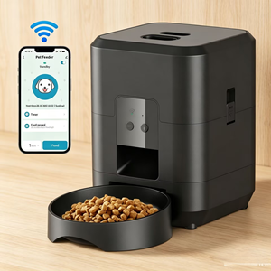 เครื่องให้อาหารสัตว์เลี้ยงอัตโนมัติแบบสมาร์ท 2 ลิตร พร้อม WiFi ควบคุมผ่านแอพ ตั้งเวลาได้ ปริมาณอาหารปรับได้ ป้อนอาหารช้าๆ สำหรับแมวและสุนัข - Product Image 1