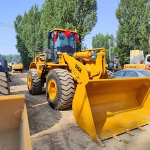 รถตักล้อยาง CAT966H รุ่นปี 2020 ขนาด 15 ตัน สีเหลือง สำหรับงานหนัก พร้อมเครื่องยนต์ เกียร์ และปั๊ม - อุปกรณ์ก่อสร้างมือสอง - Product Image 6