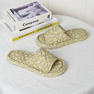 Pantuflas de Algodón Estilo Coreano, Nuevas, con Suela Gruesa de Tres Capas, Punta Abierta, Silenciosas, para Uso en Interiores, Transpirables, para Verano e Invierno, Lavables a Máquina - Product Image 2