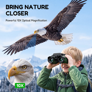 <span class=keywords><strong>Jumelles</strong></span> d'aventure en plein air pour enfants avec caméra, zoom optique 10X, écran IPS 2,4 pouces, vision nocturne, kit d'exploration de la nature STEM - Product Image 5