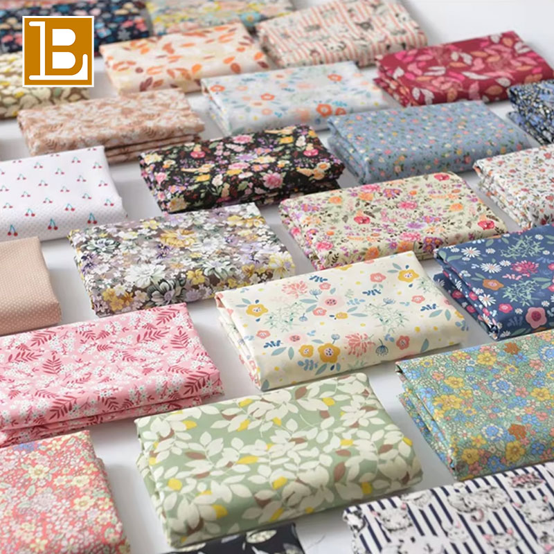 BILU 100% Cotton Poplin Digital Printing Customized Fabric for Clothing Women's Dress Sling Shirt