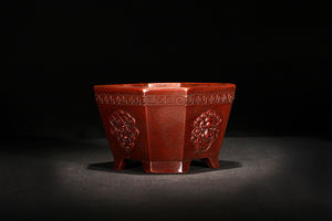 أوعية يدوية الصنع بطراز عتيق أحمر غير مزجج Yixing ، - Product Image 2