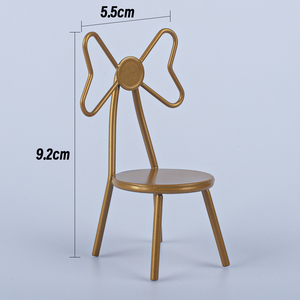 Nouveau design 1:12 maison de poupée bricolage <span class=keywords><strong>cabane</strong></span> mini modèle OB11 scène accessoires chaise papillon - Product Image 3