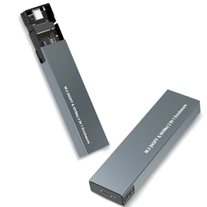 SATA NVMe 2 in 1 <span class=keywords><strong>M</strong></span>.2 SSD เคสประเภท C Usb3.1 10Gbps อุปกรณ์อลูมิเนียมฟรี NGFF โปรโตคอลคู่4TB <span class=keywords><strong>M</strong></span>.2 SSD Enclosure - Product Image 3